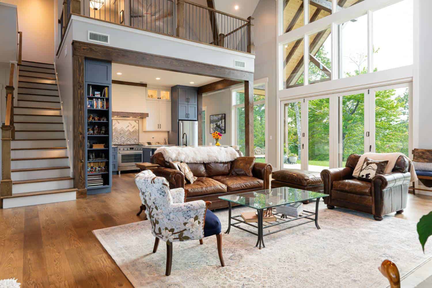 contemporary-craftsman-style-living-room