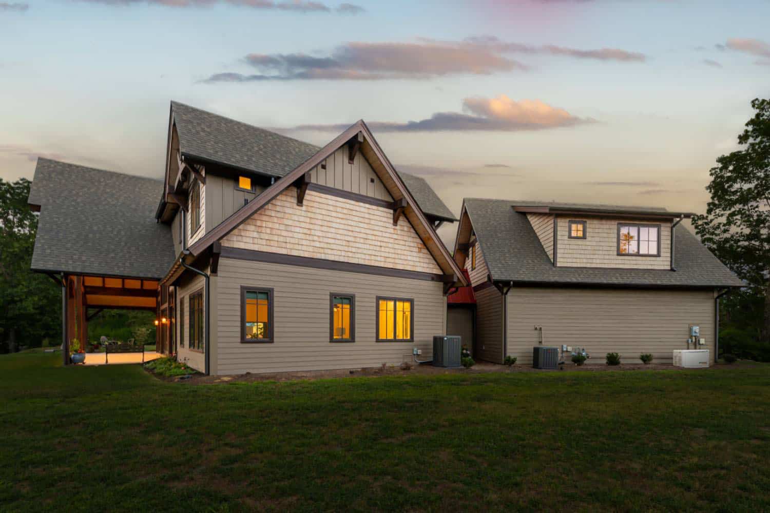 contemporary-craftsman-style-home-exterior-at-dusk