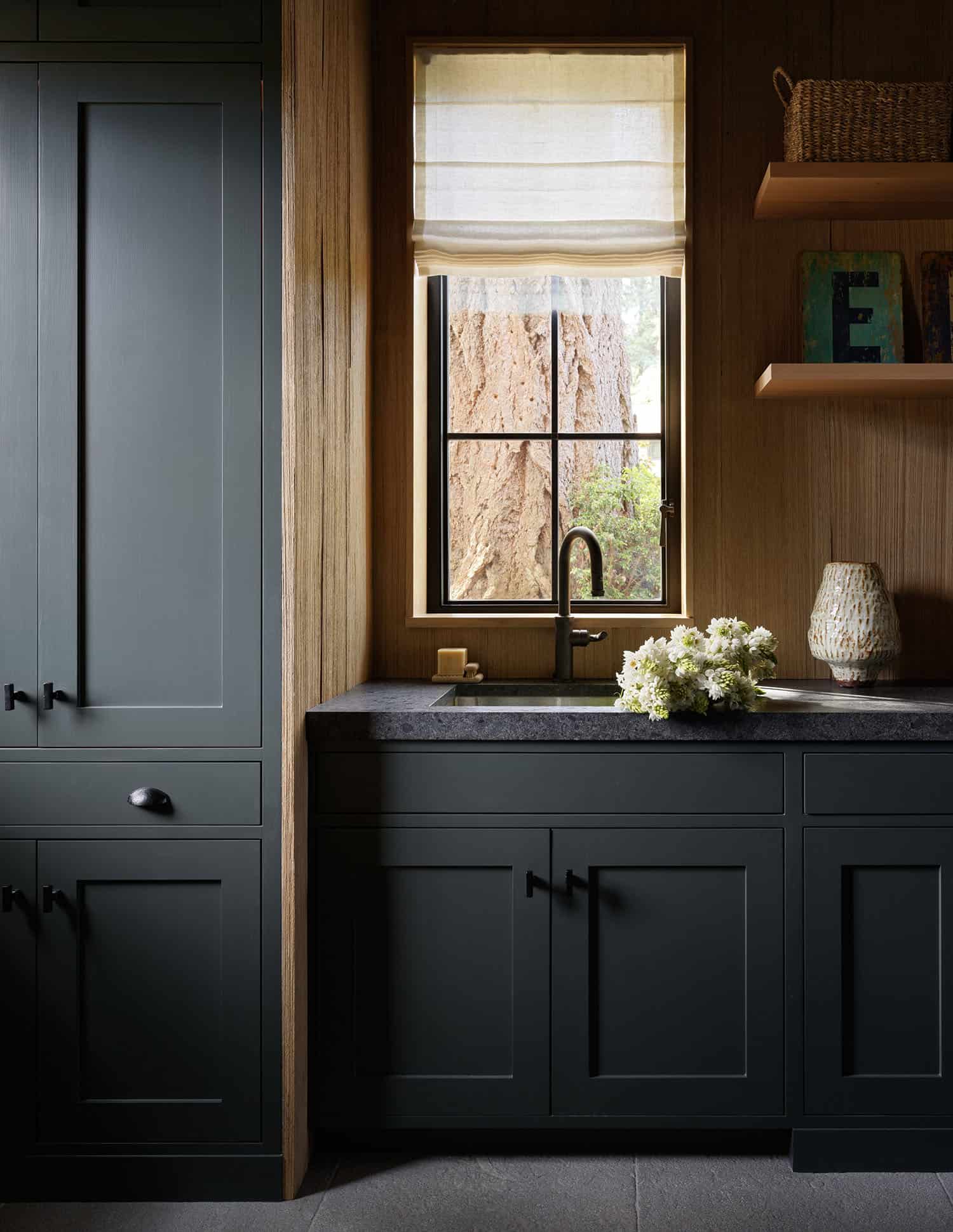 contemporary-mudroom-with-a-sink