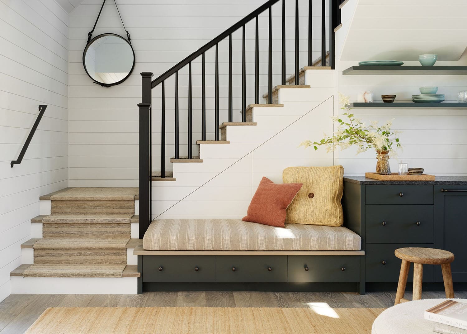 contemporary-staircase-with-a-built-in-bench