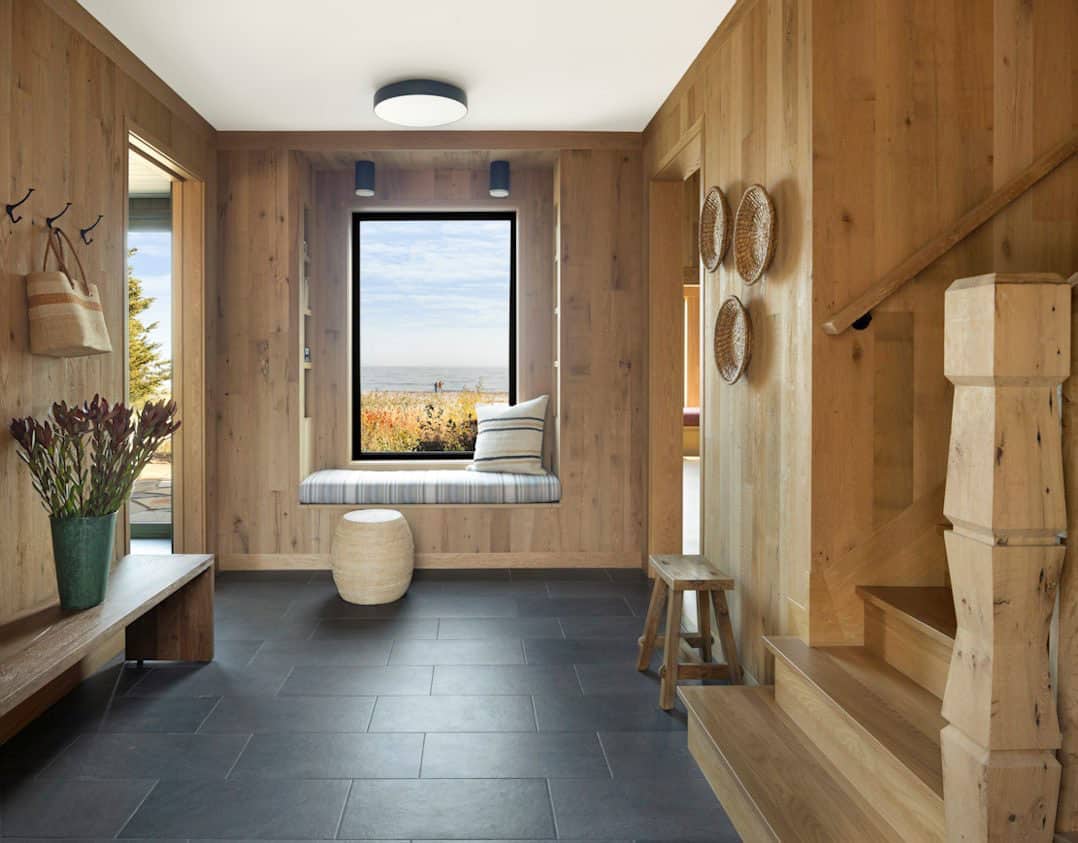 rustic-cabin-foyer-with-a-built-in-window-seat