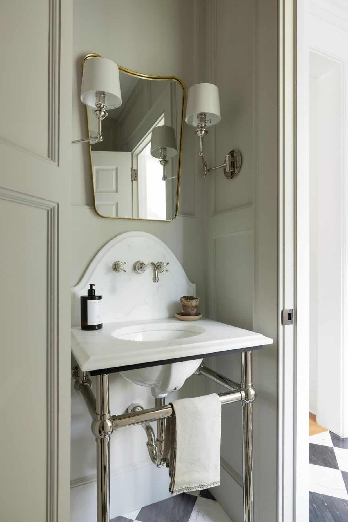 transitional-style-powder-room