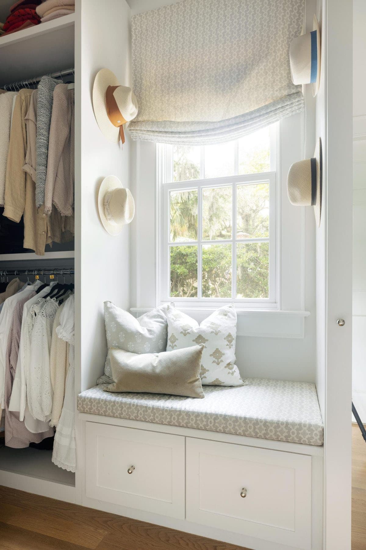 transitional-style-closet-with-a-built-in-bench