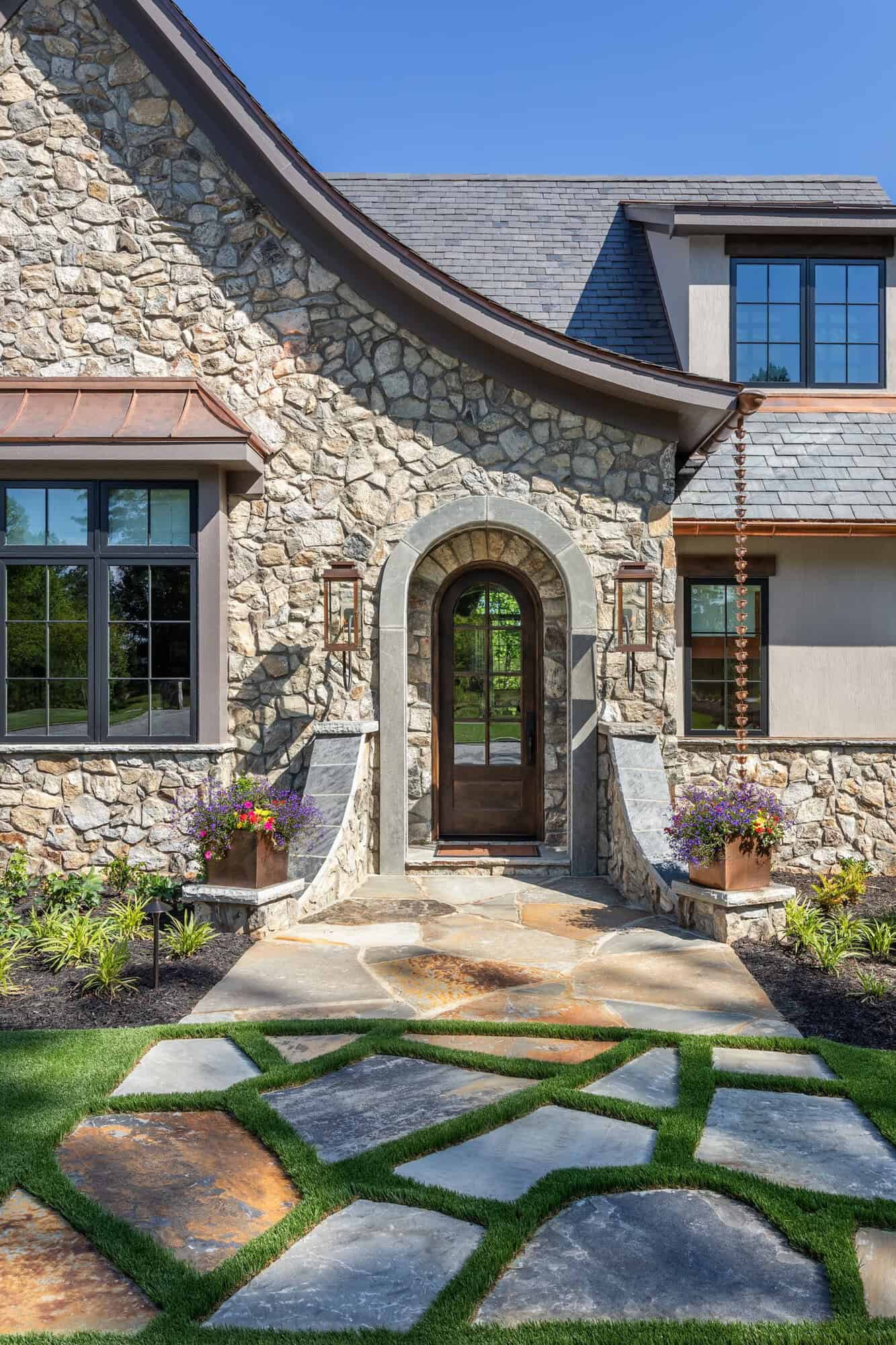 rustic-house-exterior-with-stone-pathway