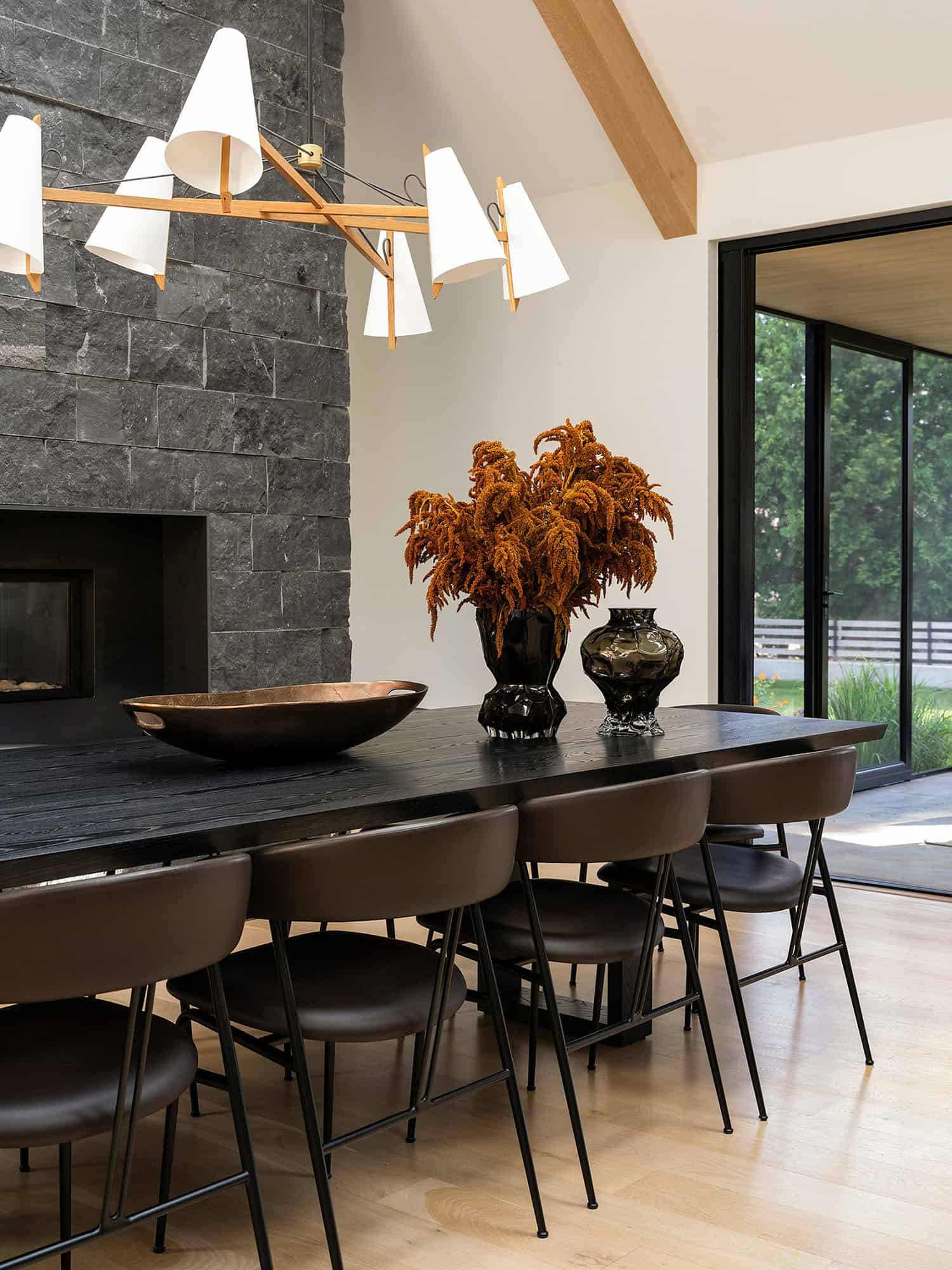 modern-dining-room-with-a-fireplace