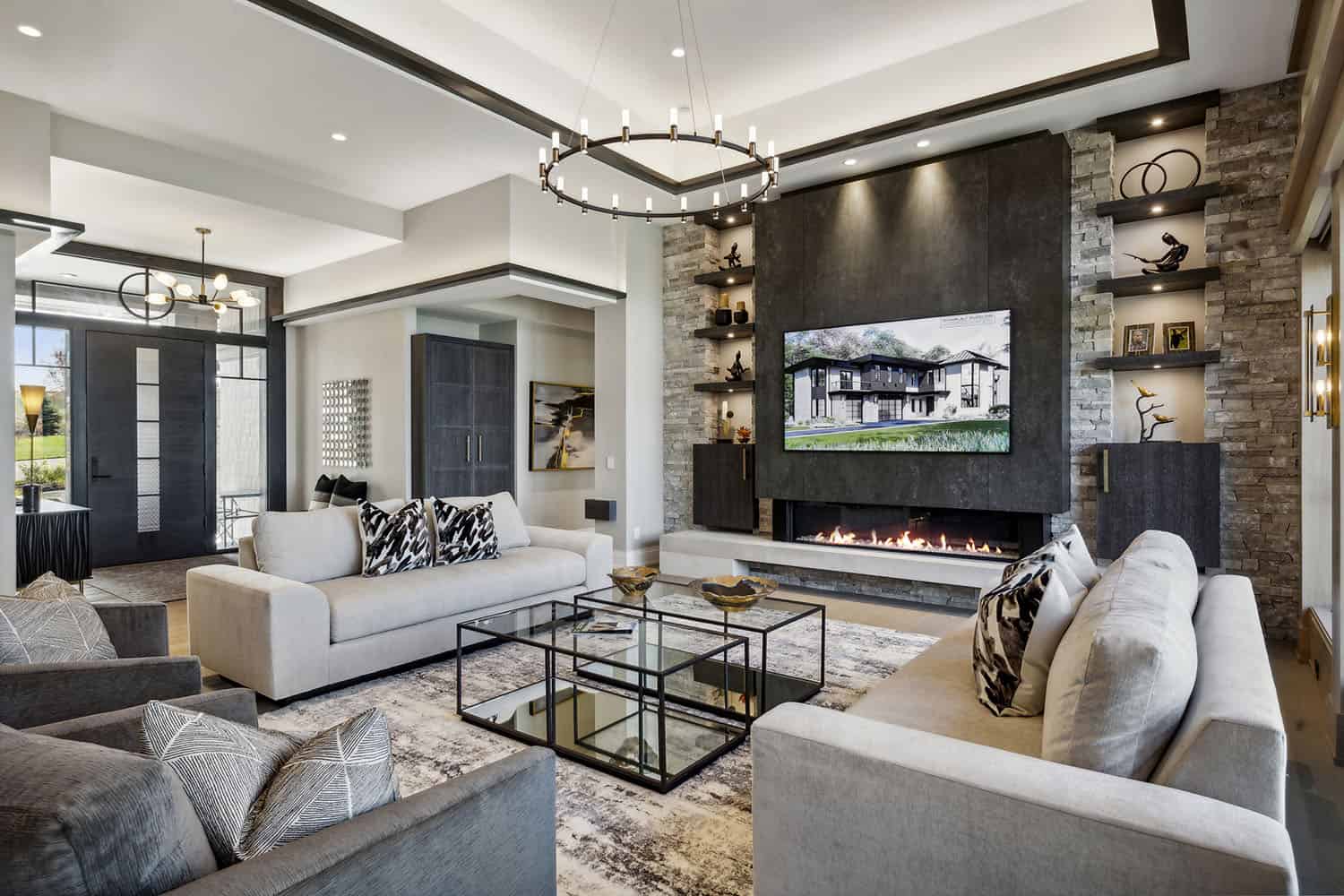 modern-living-room-with-a-fireplace