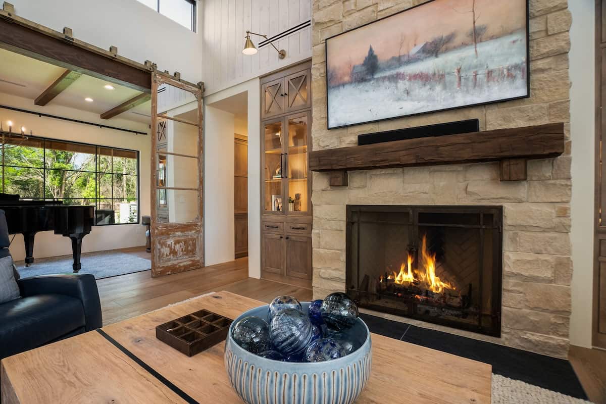 rustic-living-room-with-a-fireplace