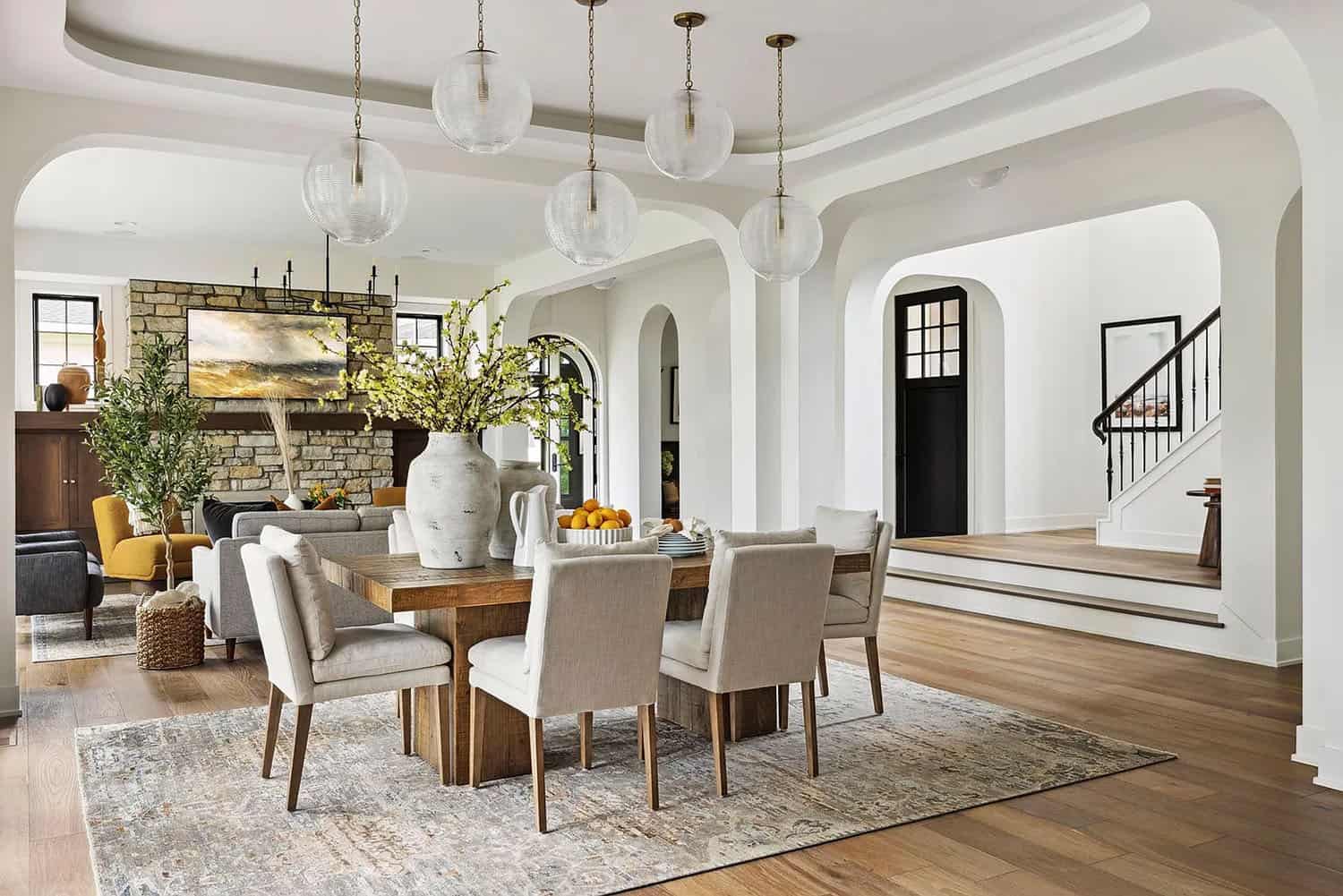 old-world-style-dining-room-looking-into-the-kitchen