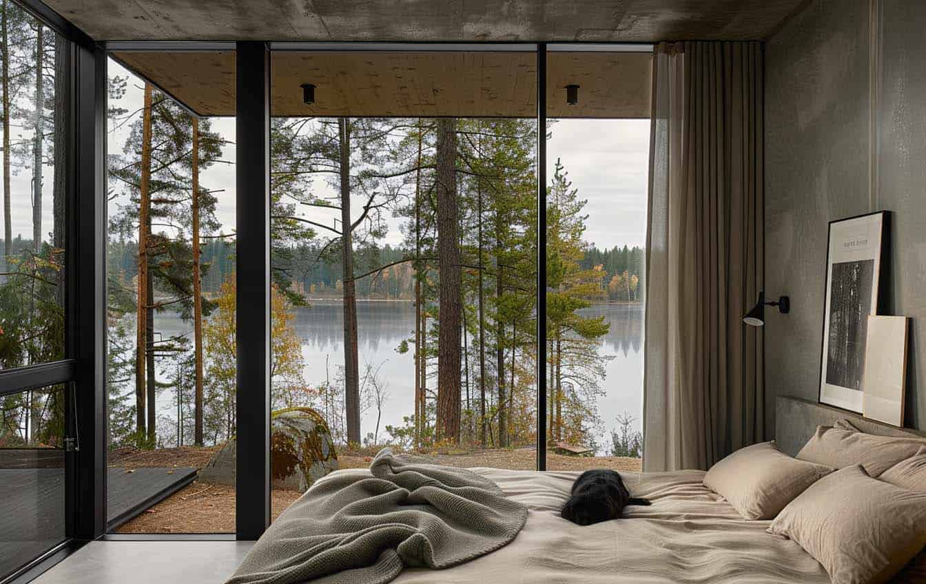 scandinavian-style-bedroom-with-floor-to-ceiling-windows