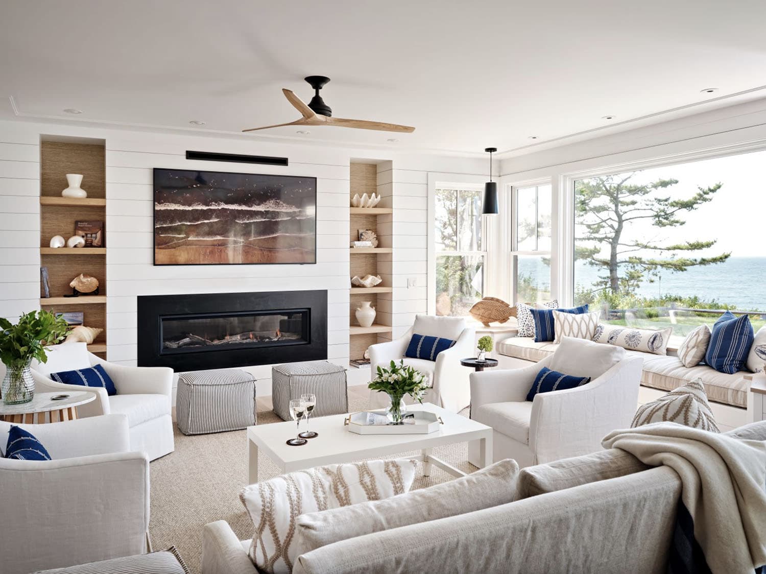 beach-style-living-room-with-a-fireplace