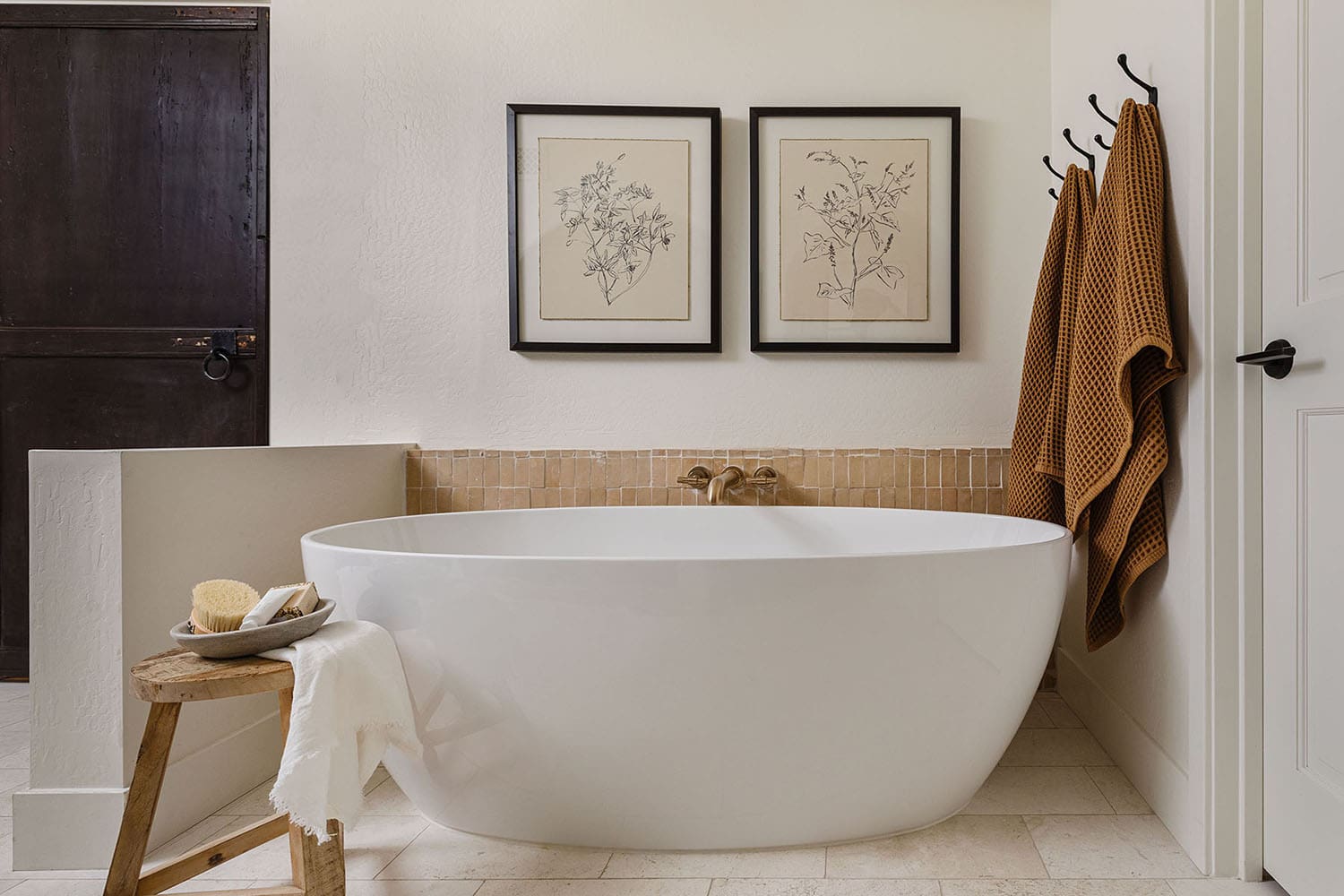 Spanish-revival-bathroom-with-a-freestanding-tub