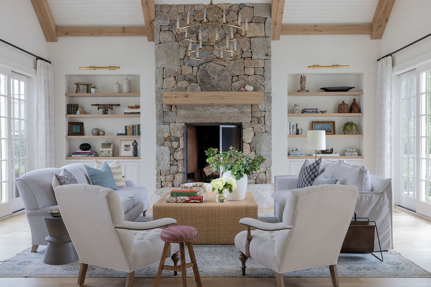 Step inside this beautiful New England home with a beach house vibe