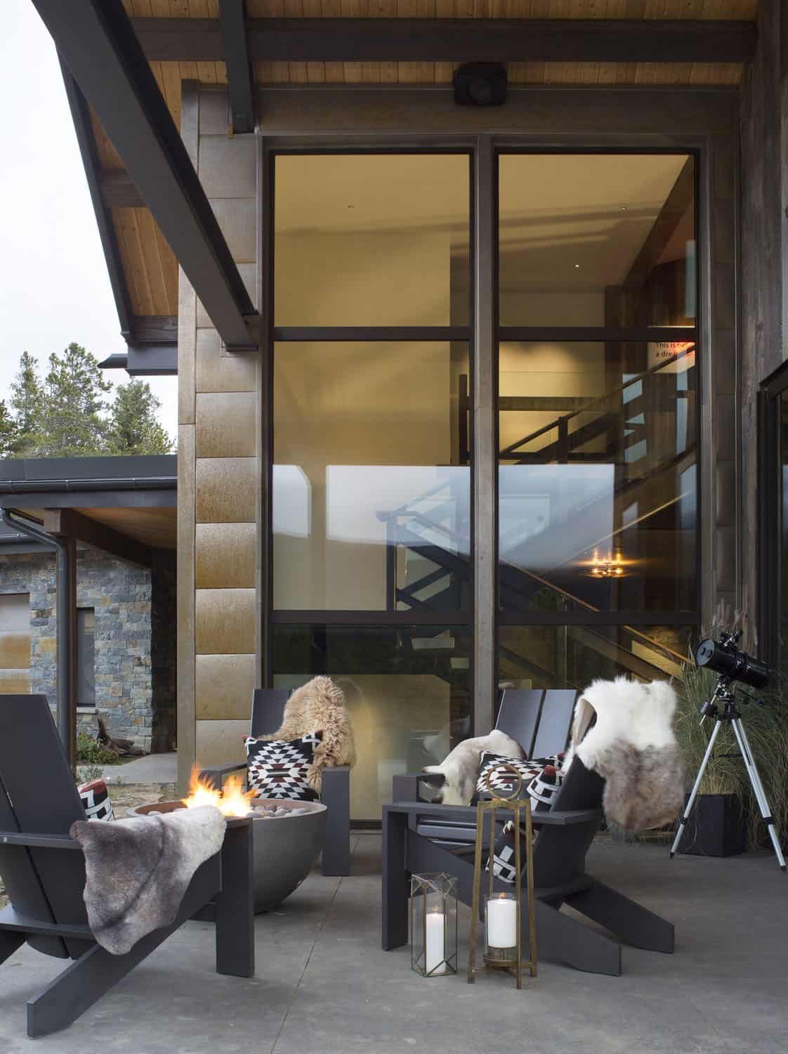 contemporary covered patio