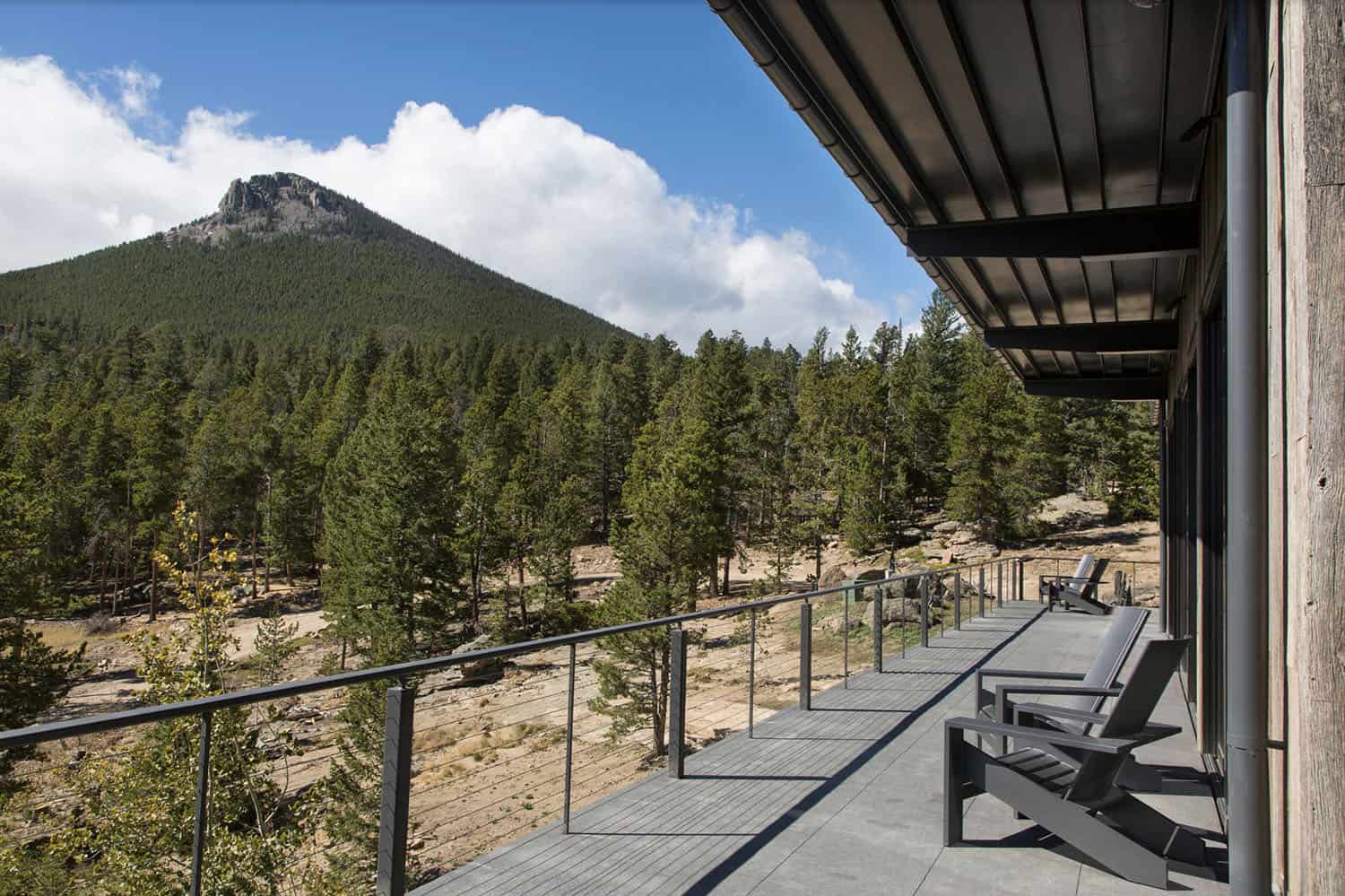 contemporary covered patio