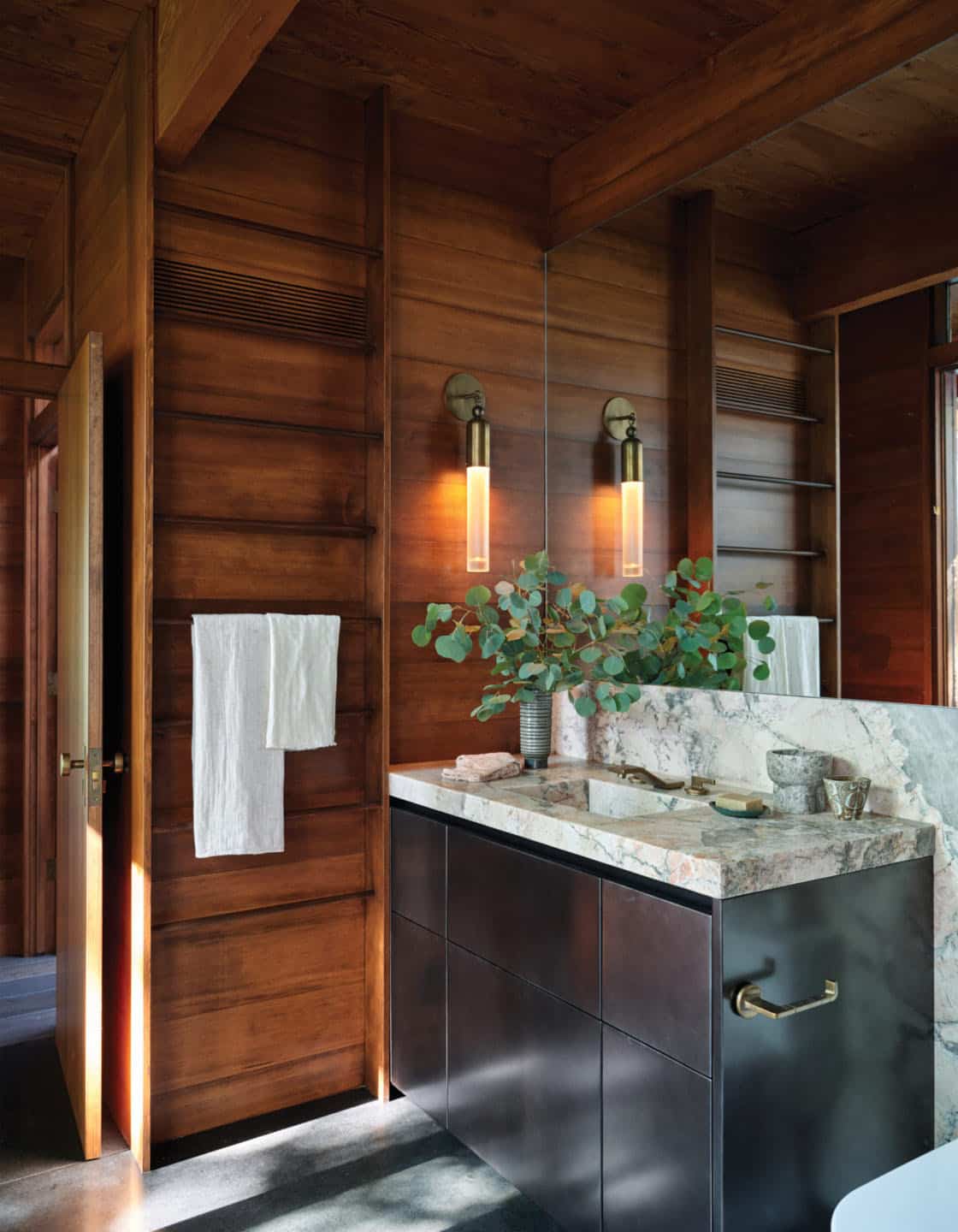 midcentury modern bathroom vanity