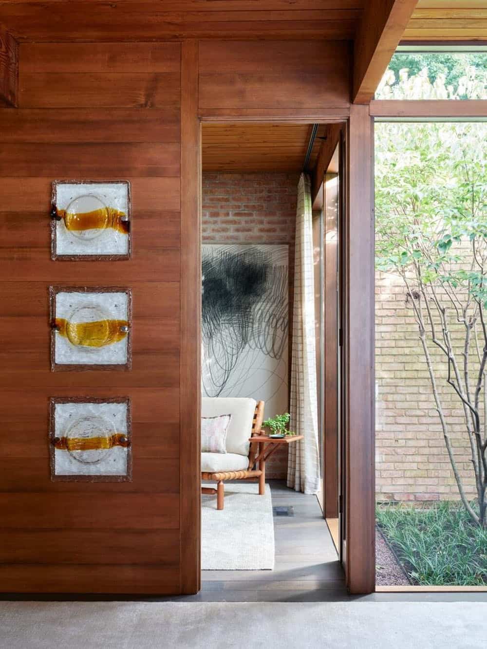 midcentury modern hallway