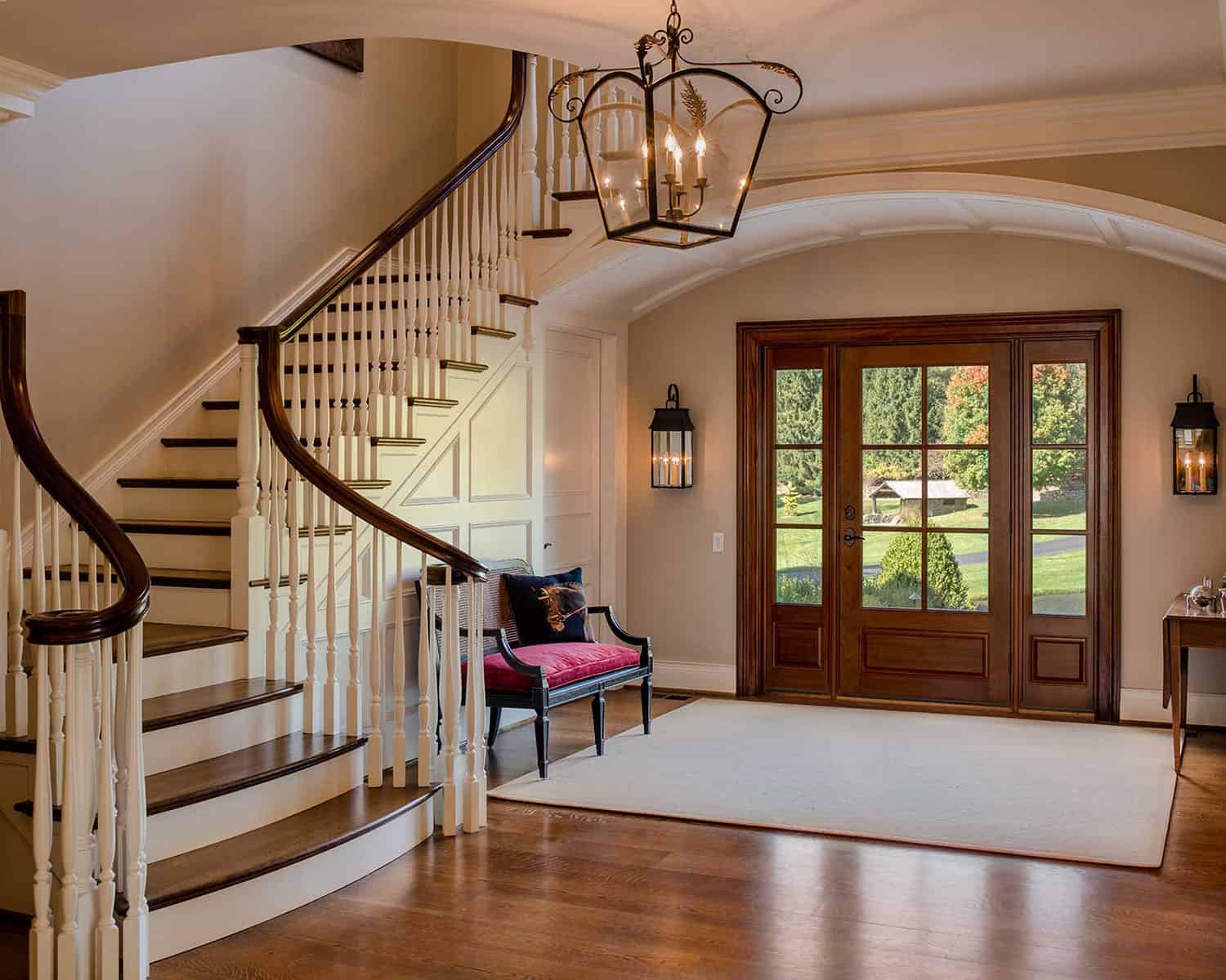 traditional-foyer-with-a-staircase