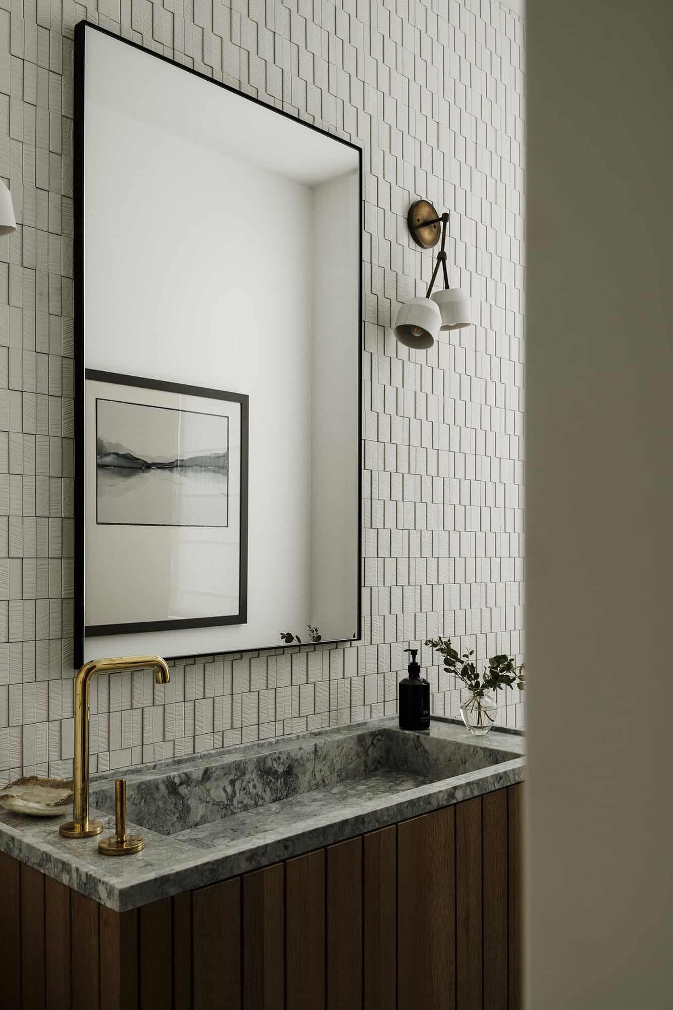 transitional style bathroom
