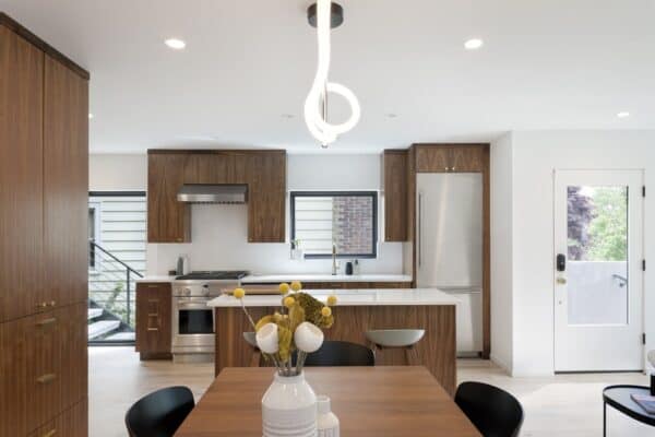 View of This Scandinavian inspired home blends seamlessly into a Seattle ...