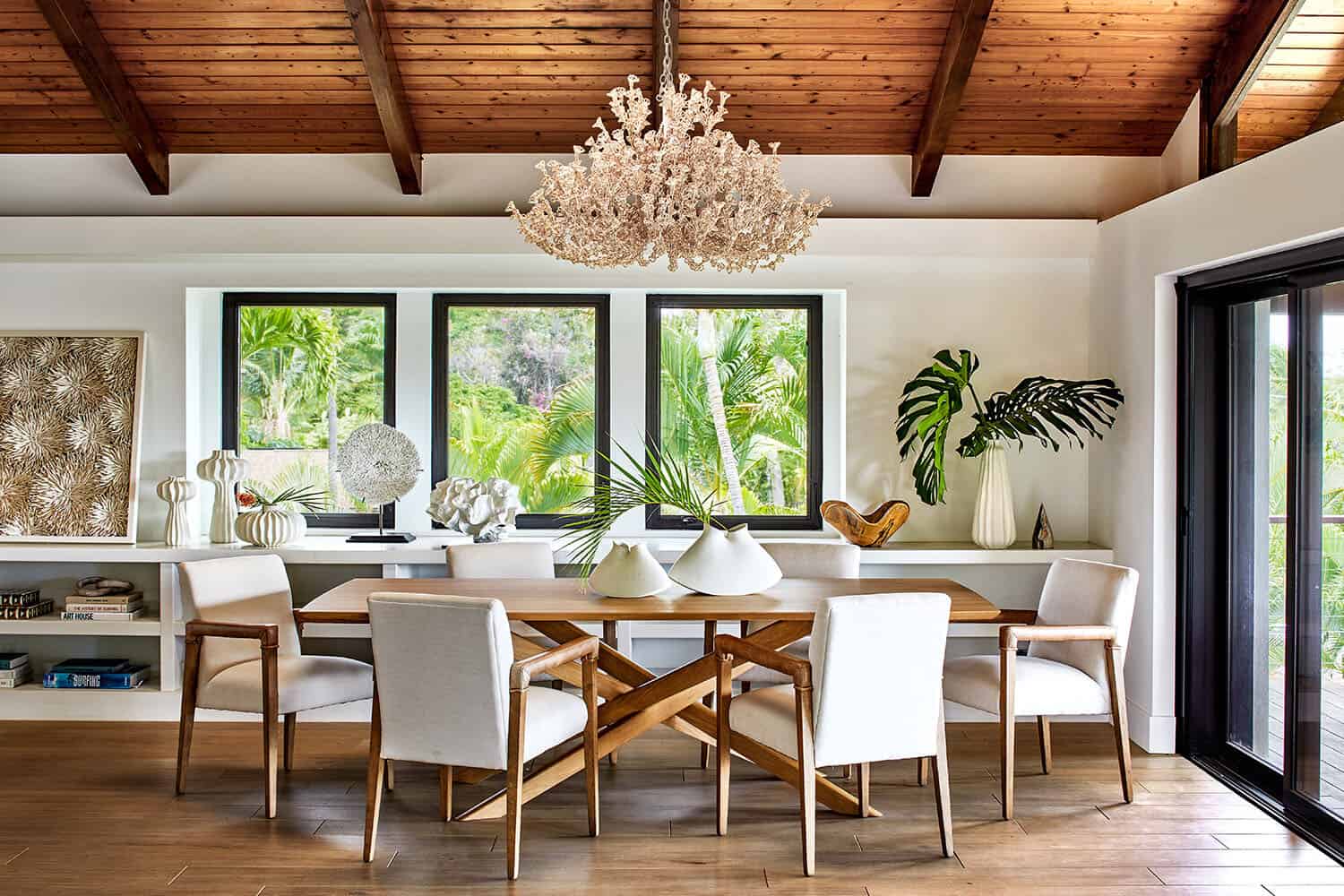 formal dining room with a large chandelier