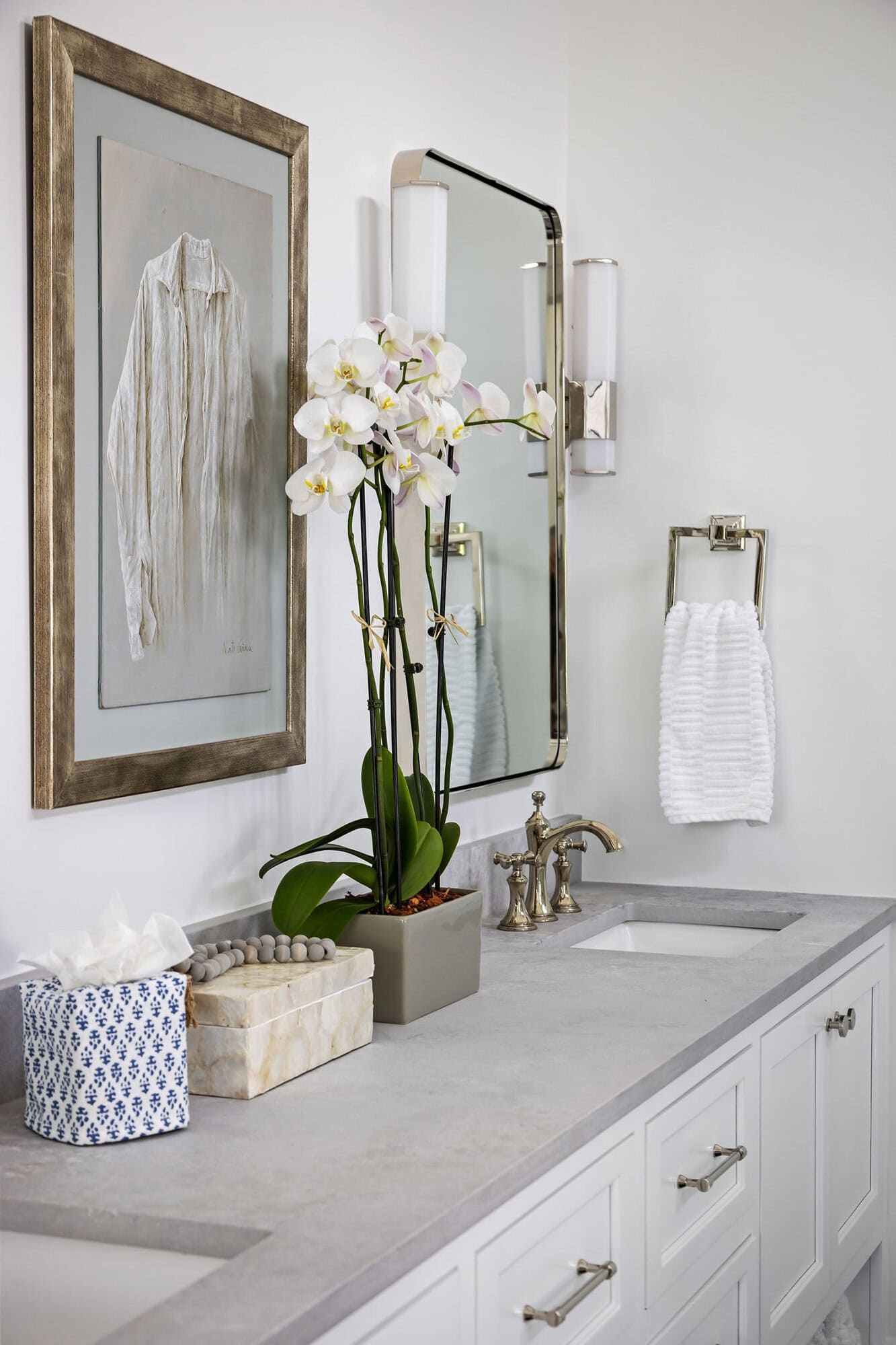 contemporary coastal bathroom vanity