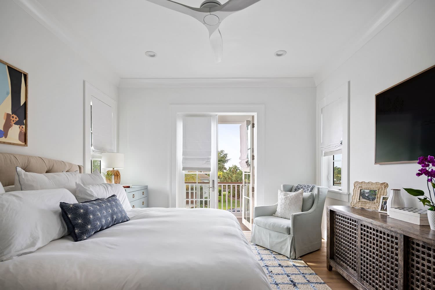 contemporary coastal bedroom