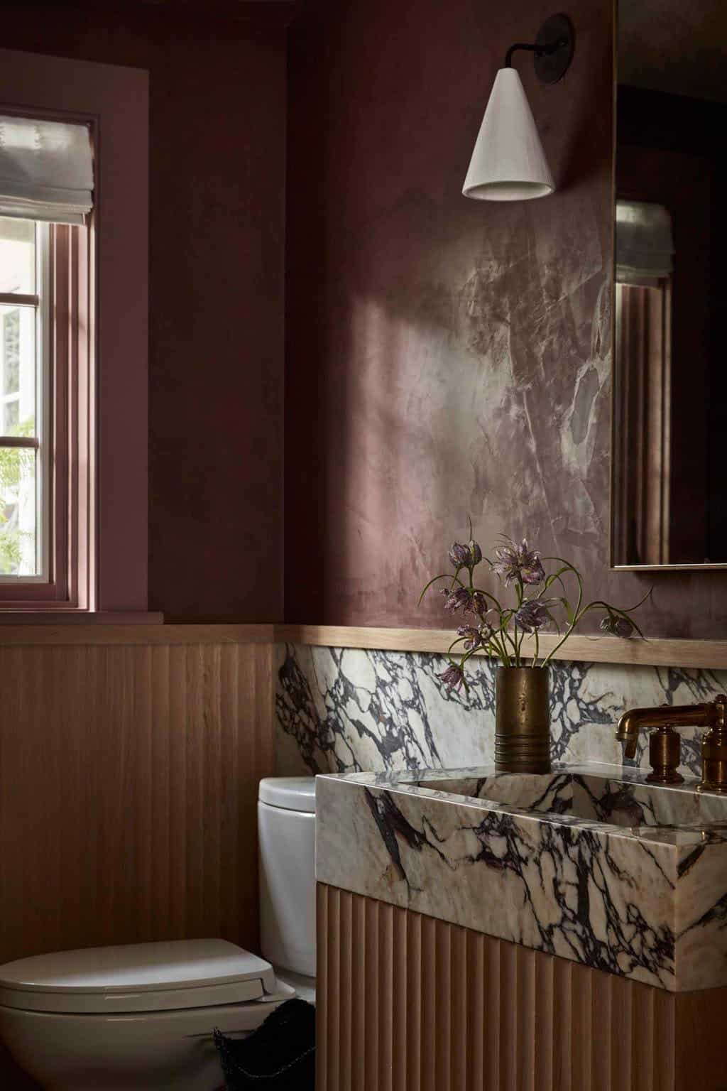 contemporary powder room