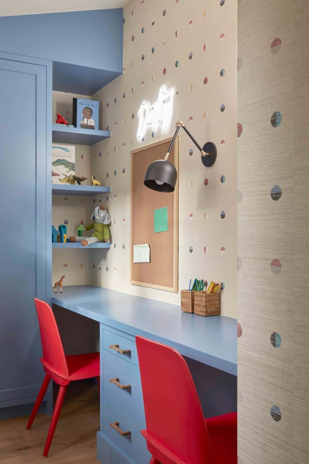 contemporary homework room