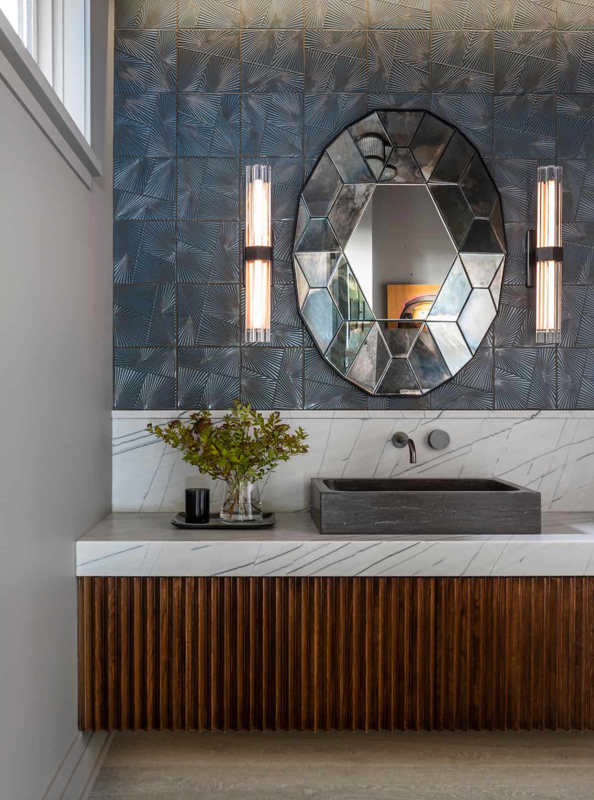 contemporary powder room