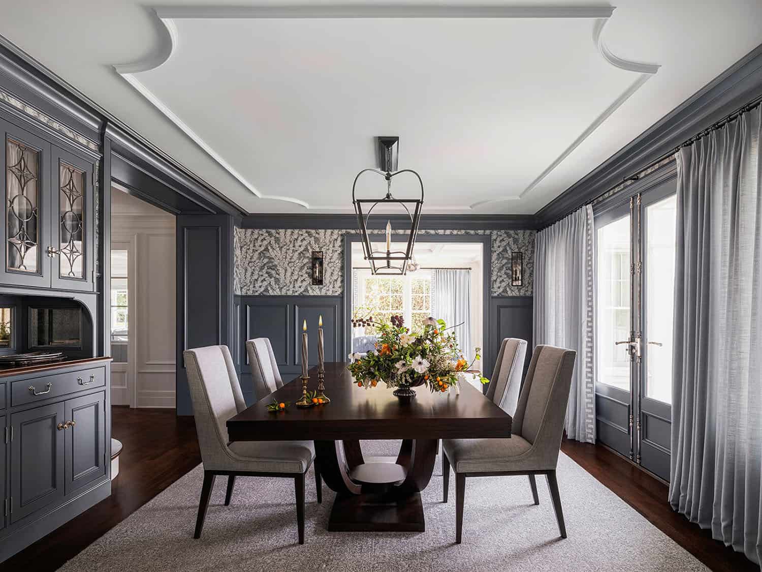 traditional style formal dining room