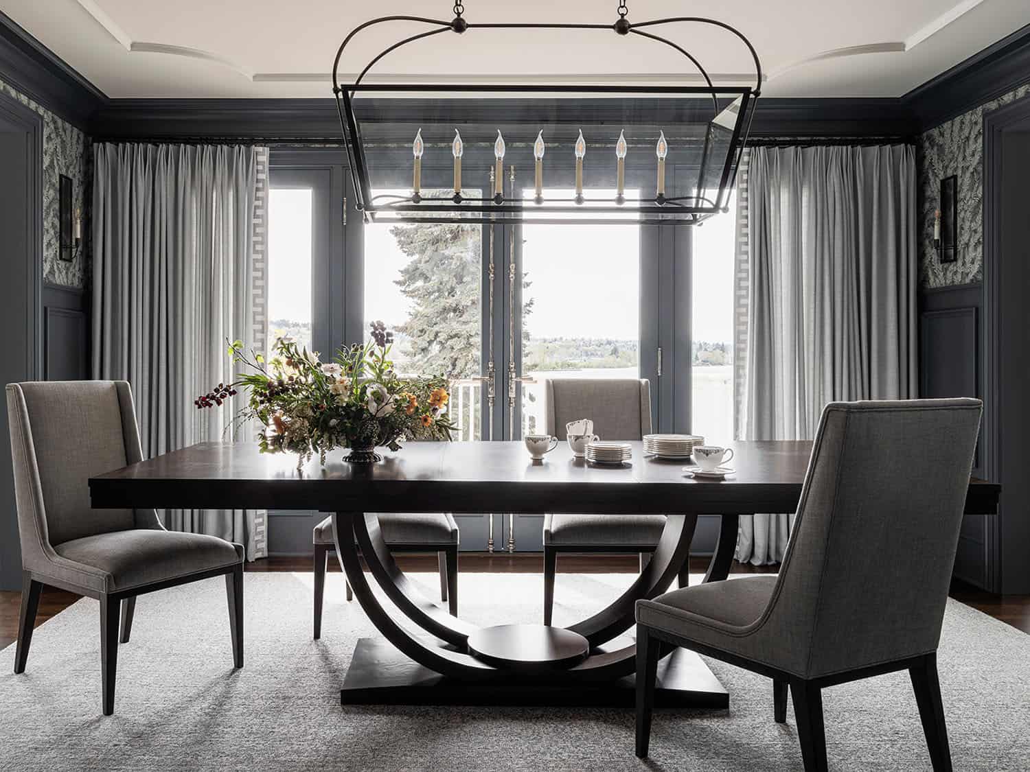 traditional style formal dining room