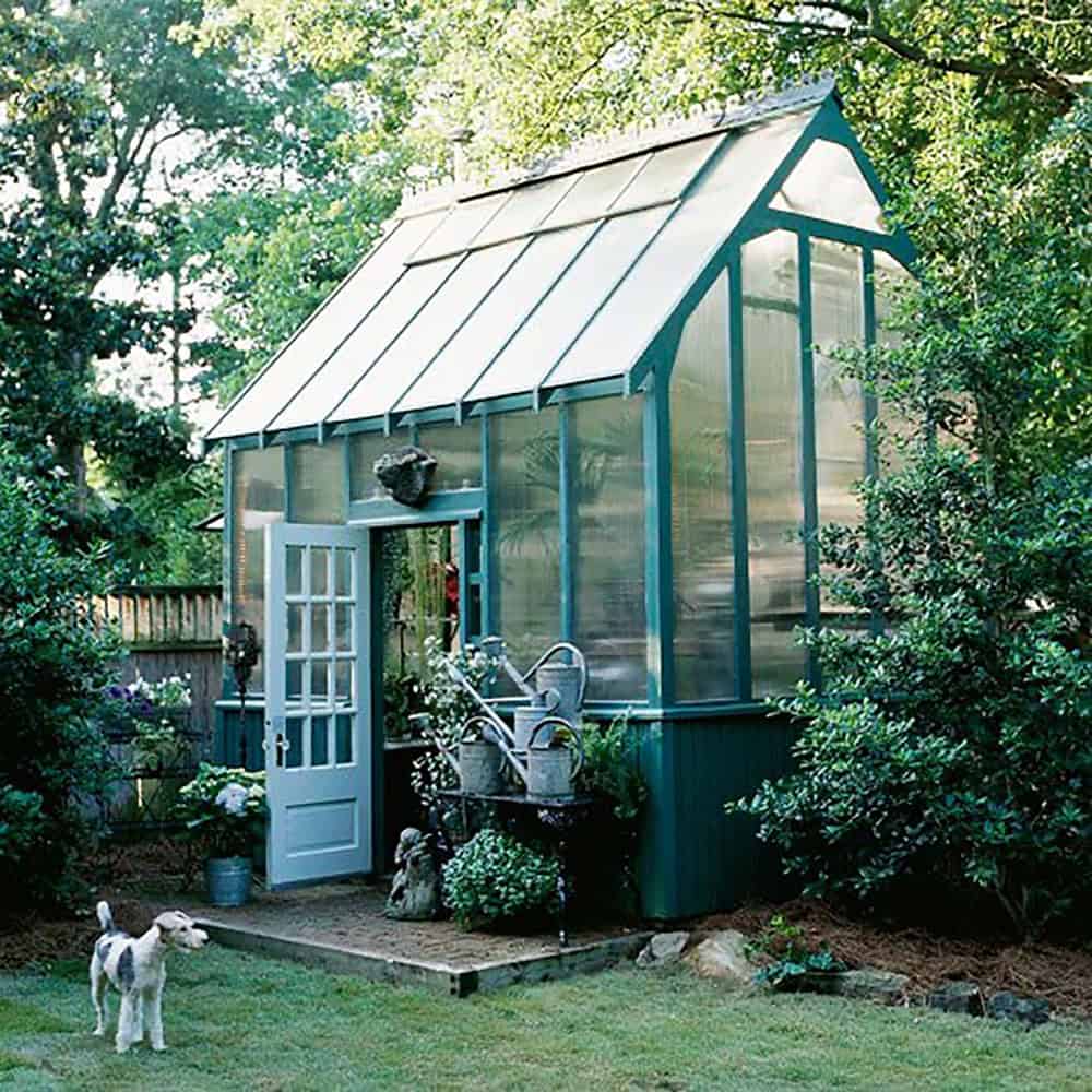 garden greenhouse exterior