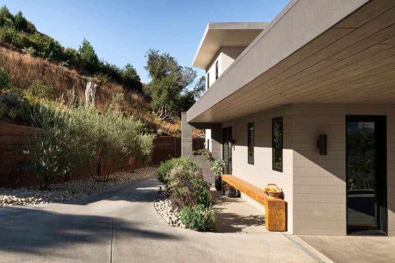 This hillside ranch house boasts breathtaking views of the Sonoma Valley