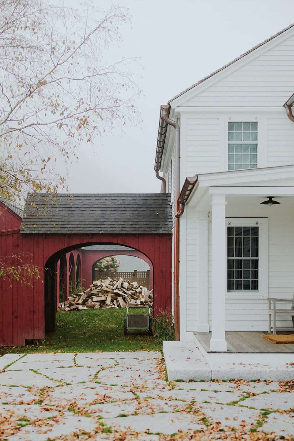 historic farmhouse exterior