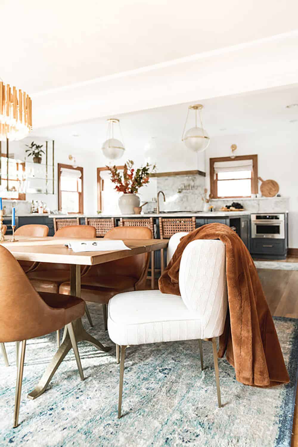 transitional stye formal dining room