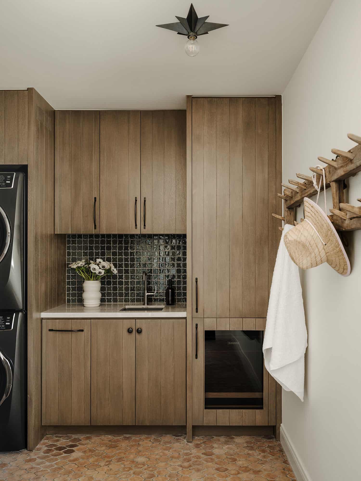 contemporary laundry room