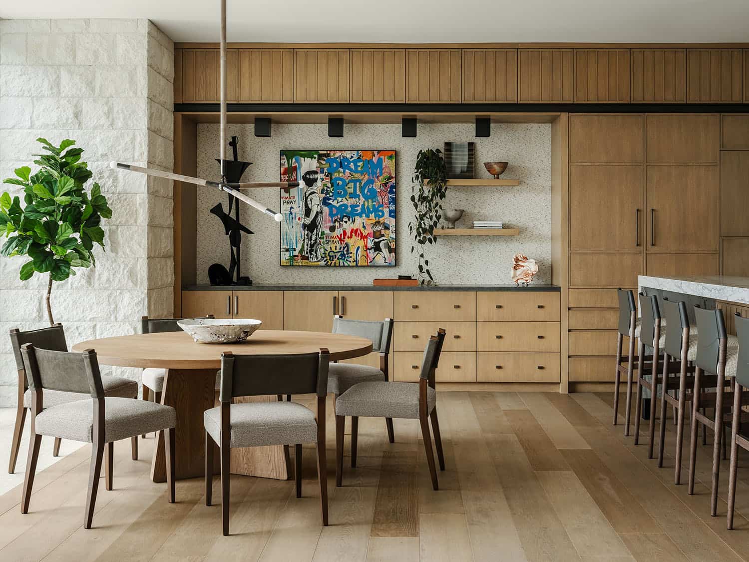 contemporary kitchen breakfast nook