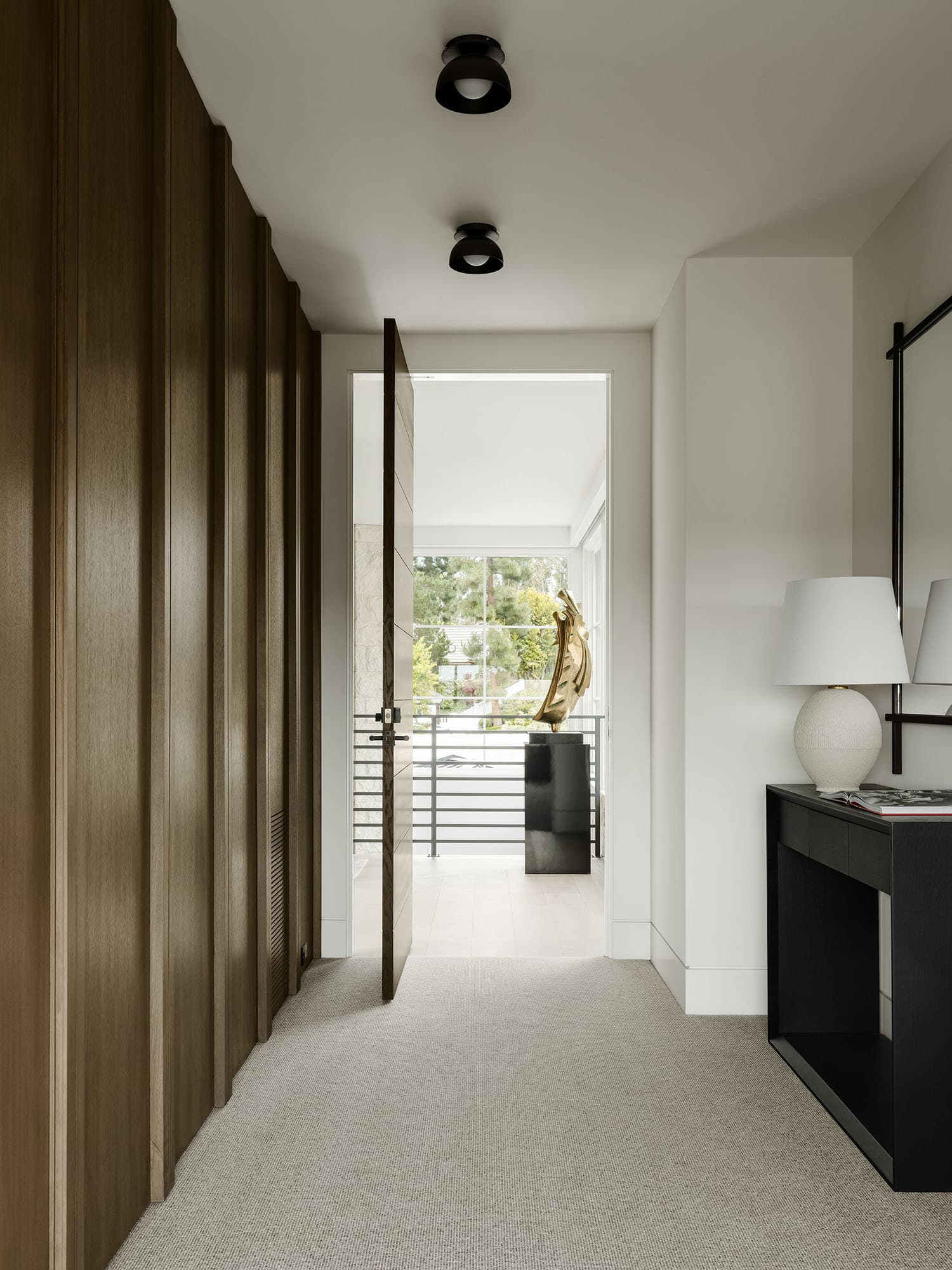 contemporary bedroom closet