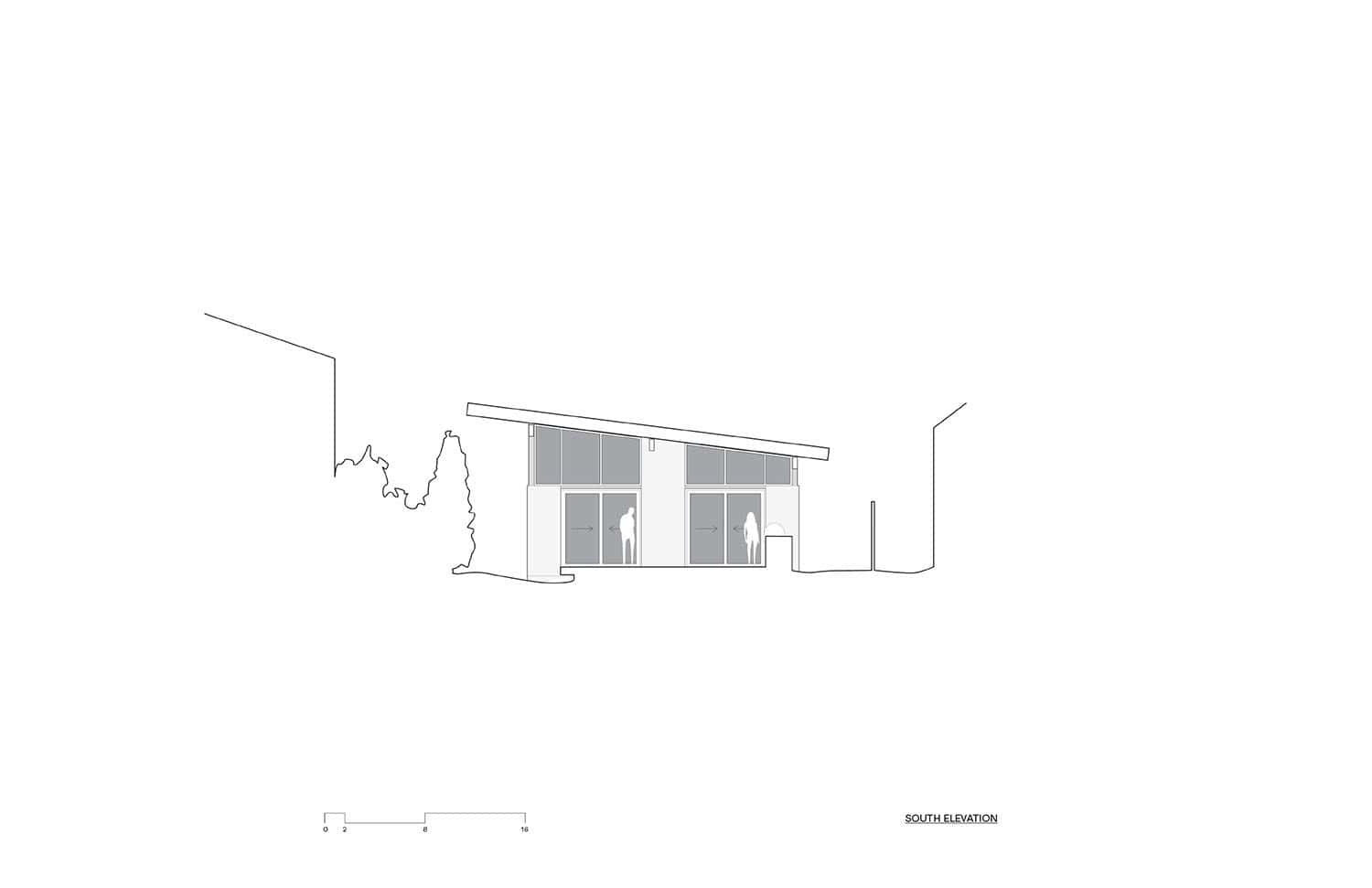 minimalist house elevation plan