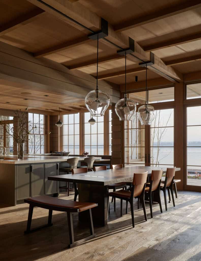 View of This net-zero energy home melds with nature in the Pacific Northwest