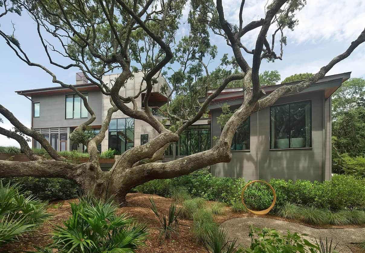 treehouse-inspired home exterior