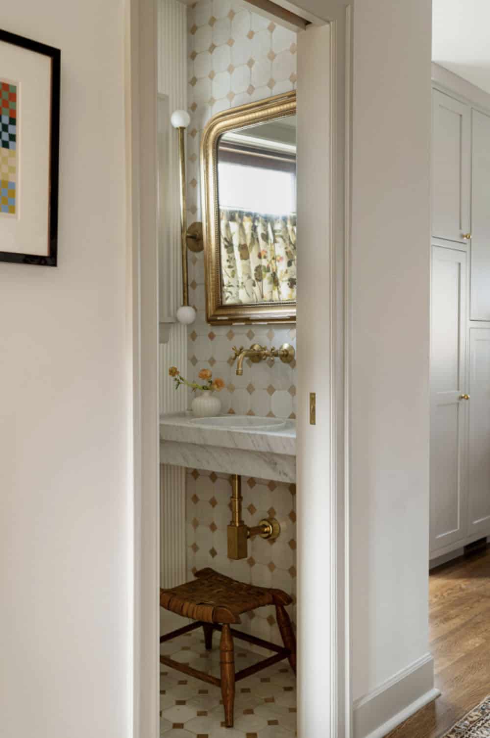 contemporary powder room