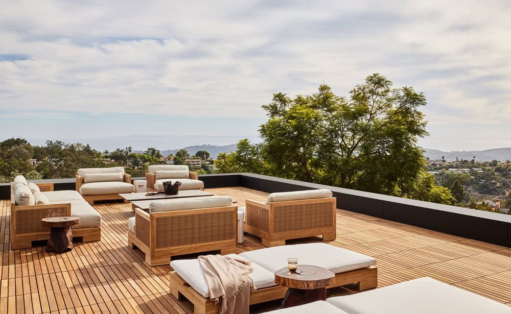 large outdoor seating area with expansive views