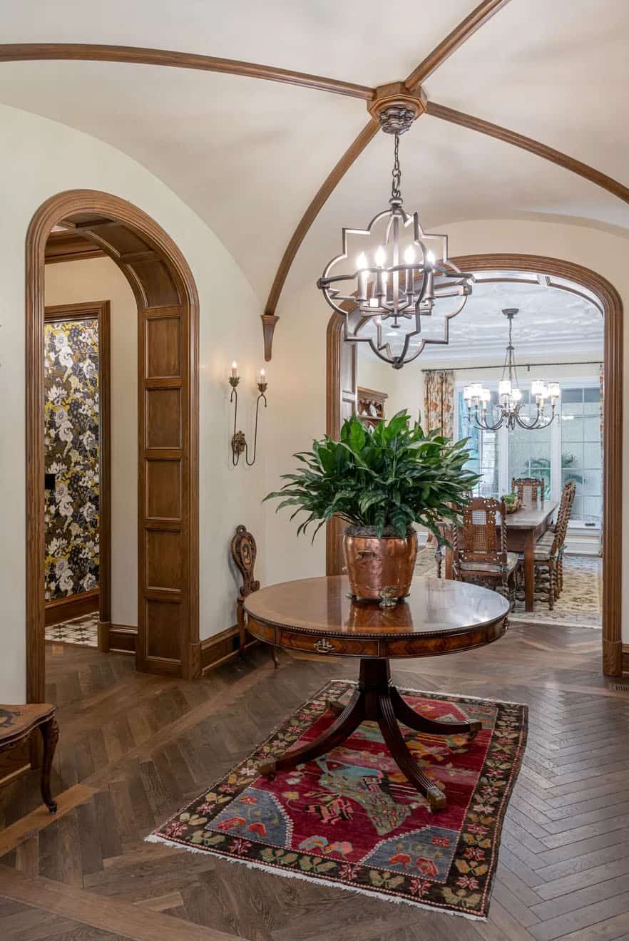 english tudor style home entry
