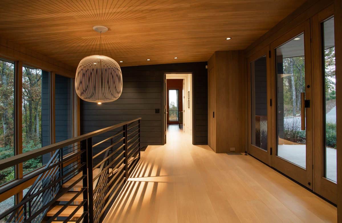 contemporary hallway