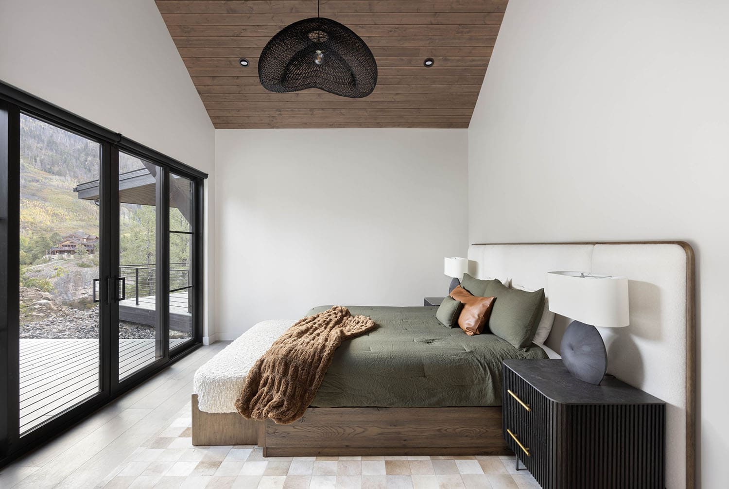 modern rustic bedroom