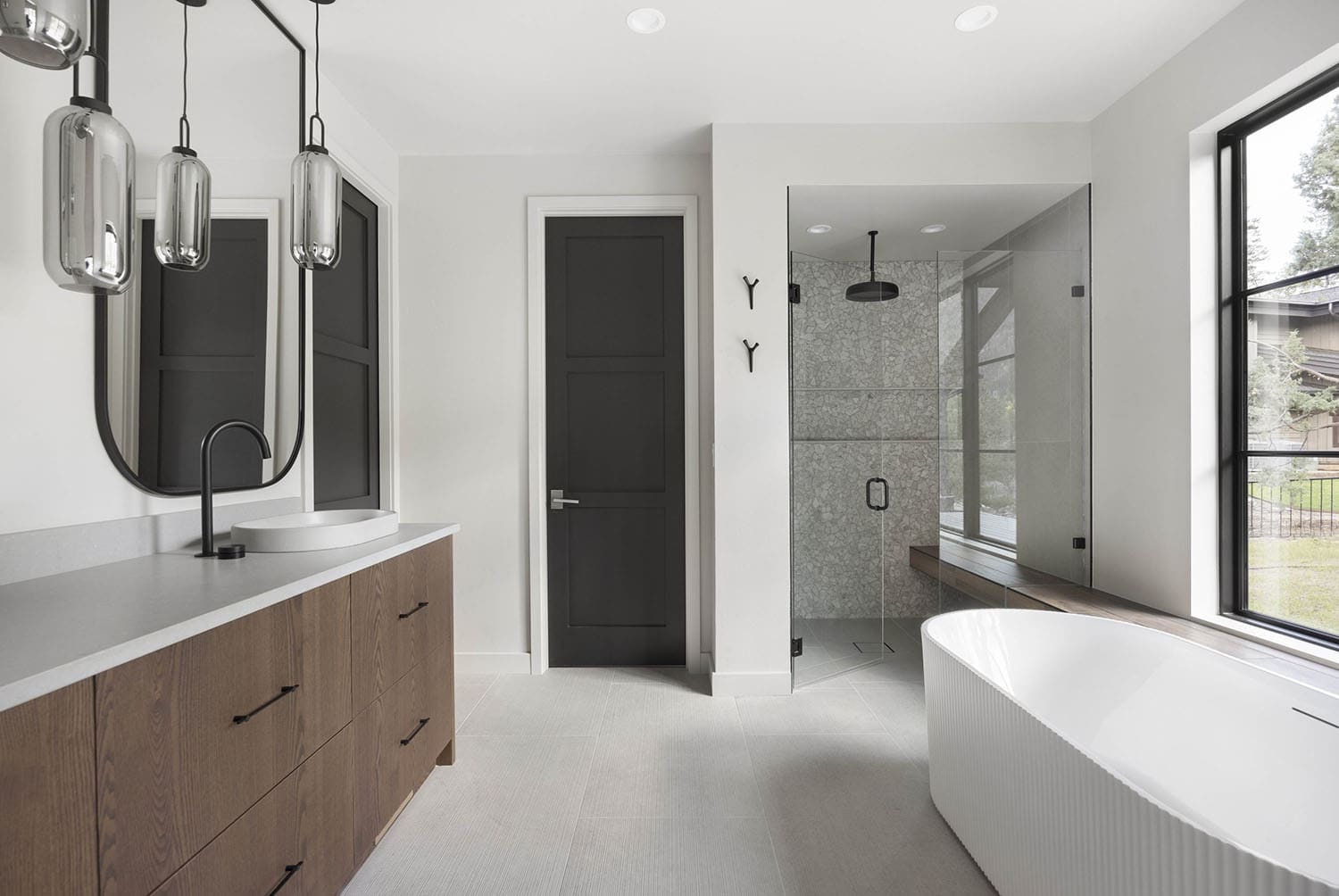 modern rustic bathroom
