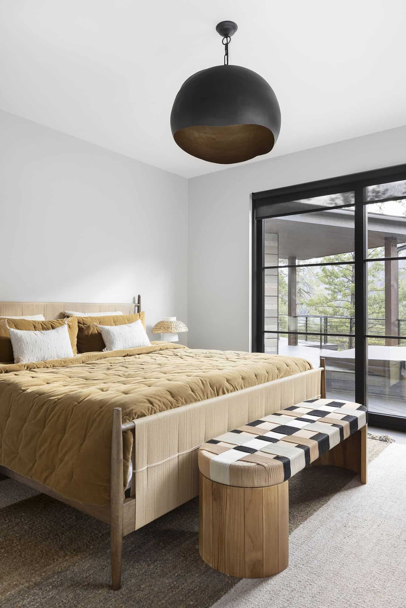 modern rustic bedroom