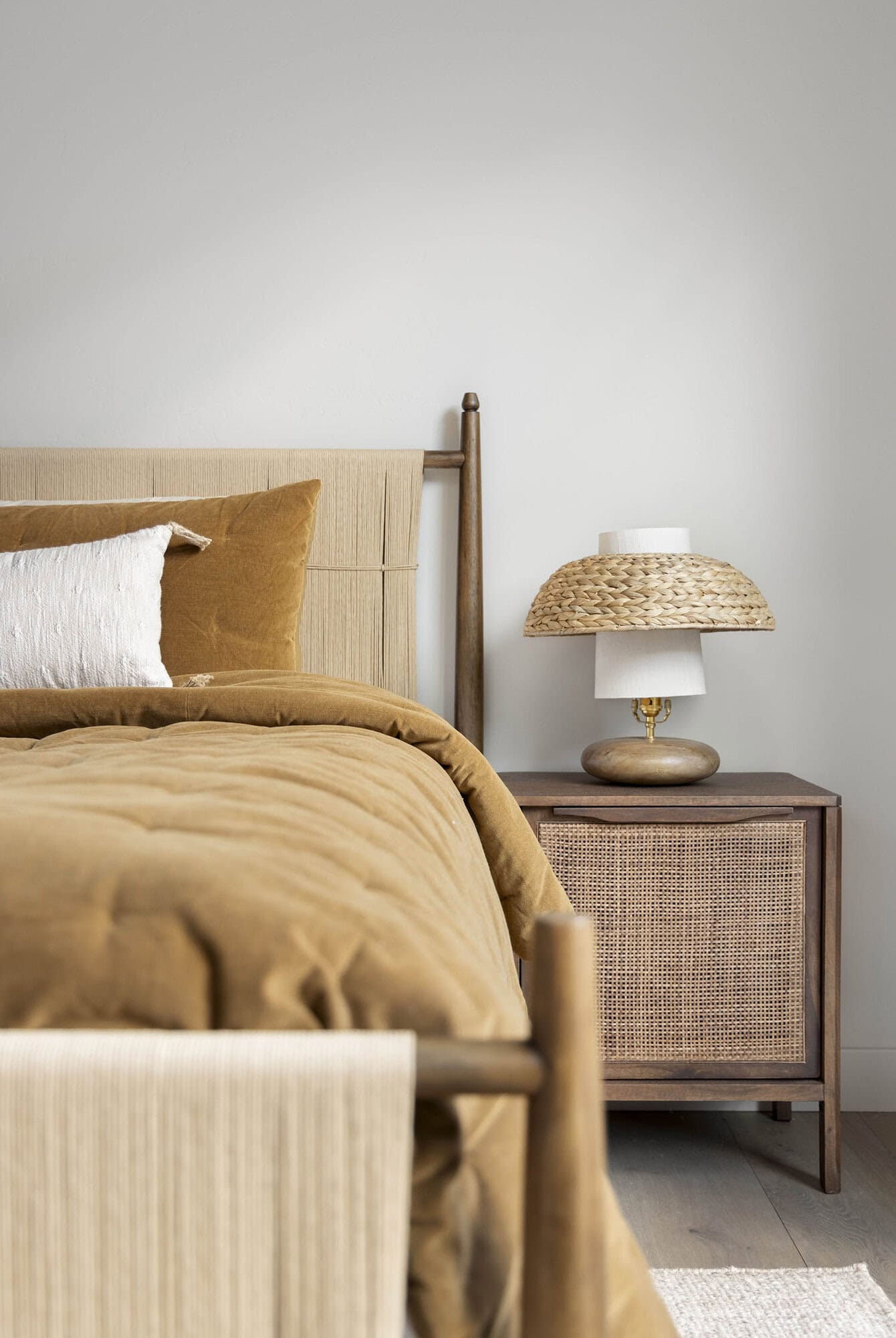 modern rustic bedroom