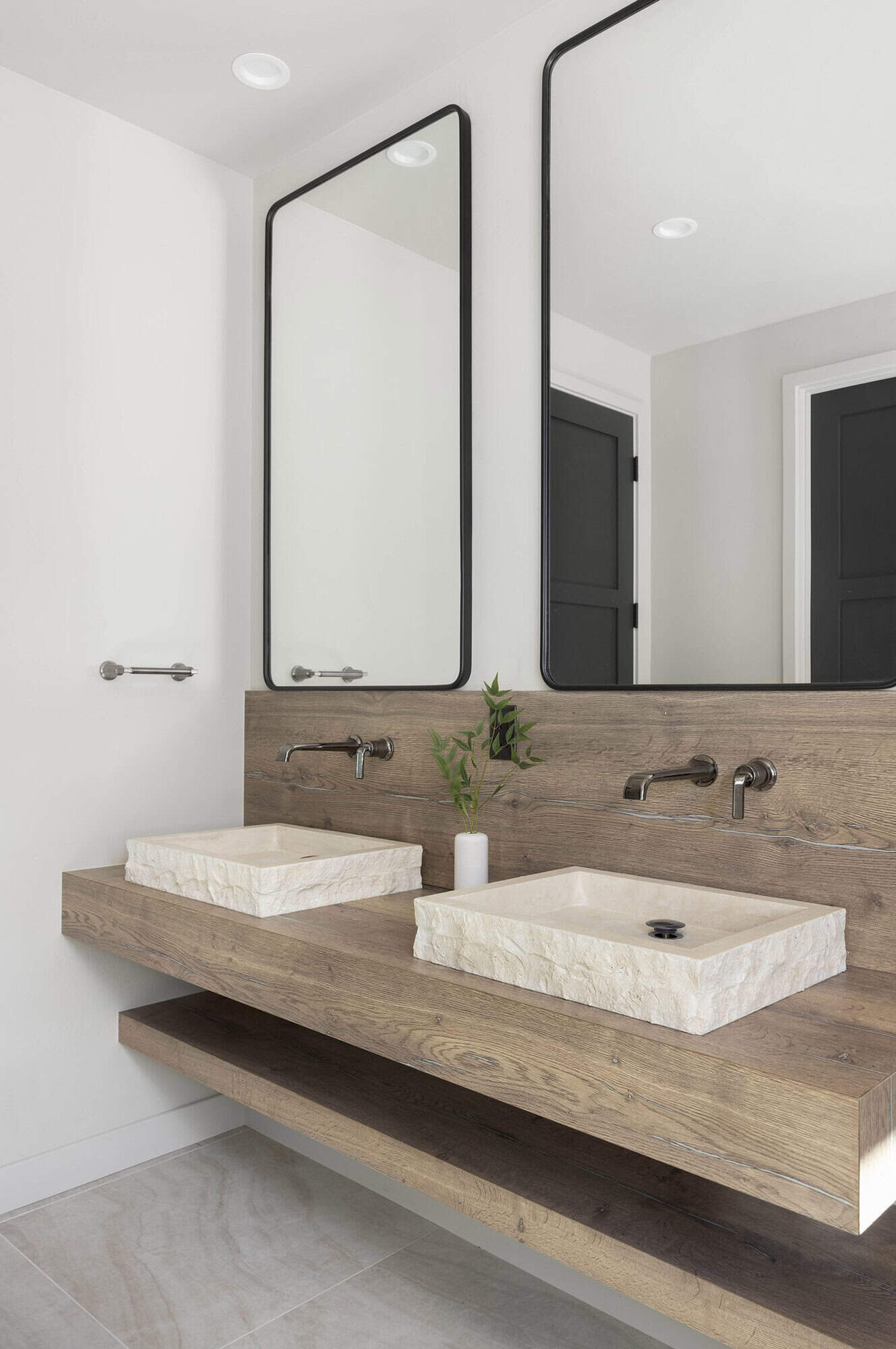 modern rustic bathroom vanity